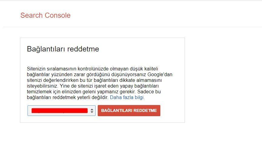 disavow tool